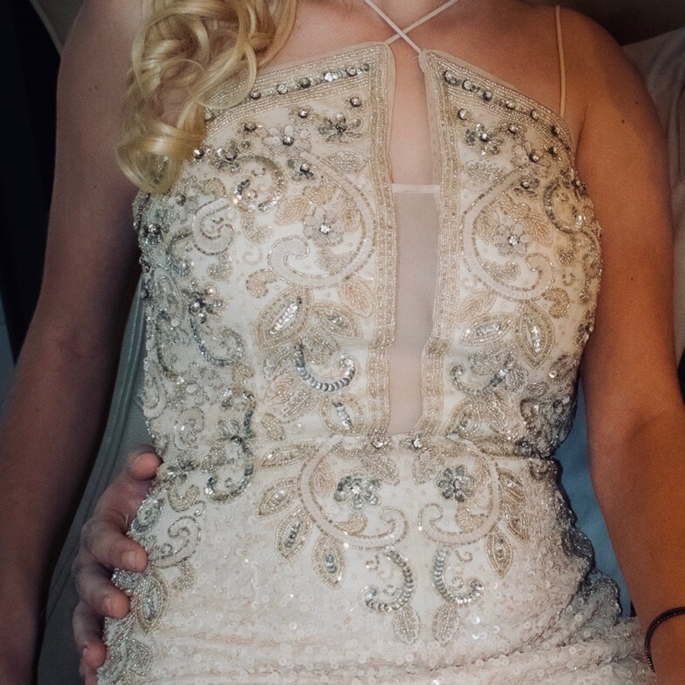 Fully beaded homecoming dress